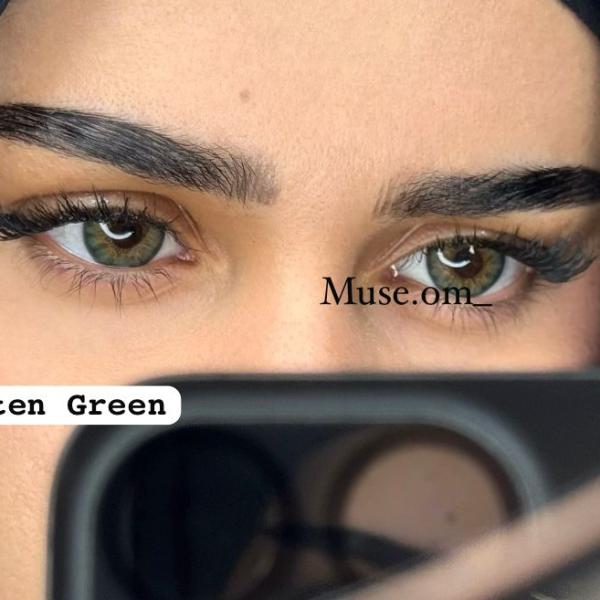 عدسات هايبرد كيتن جرين بلون أخضر